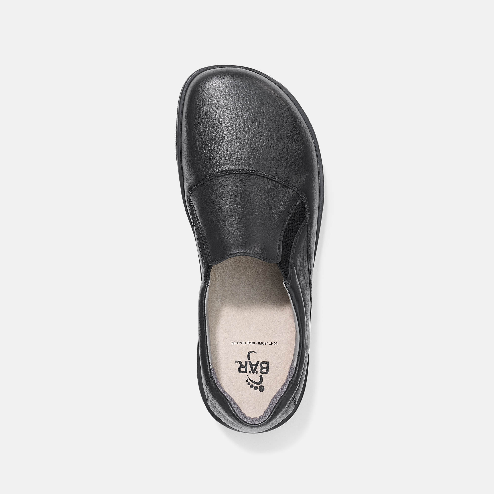 BÄR Schuhe Herrenschuhe Freizeitschuhe Bastian schwarz Rindnappaleder Ansicht von oben
