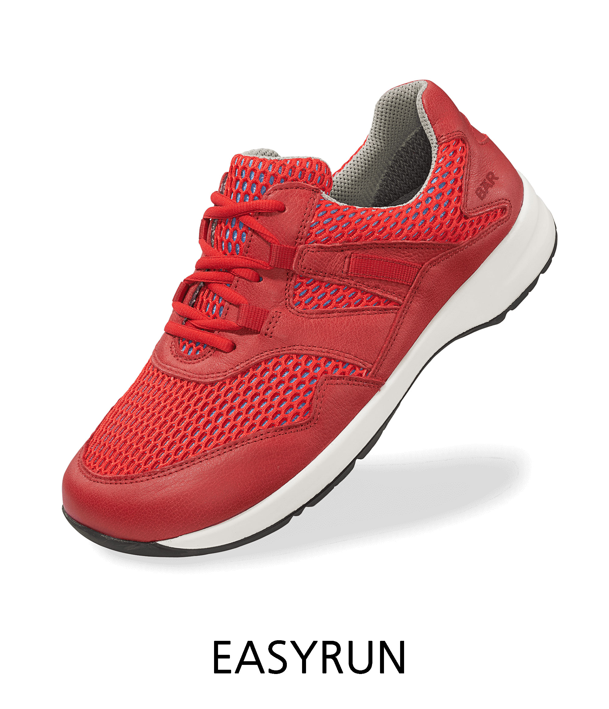 EASYRUN Red Athletic Sneaker with Mesh Design Red EASYRUN sneaker with breathable mesh and cushioned sole