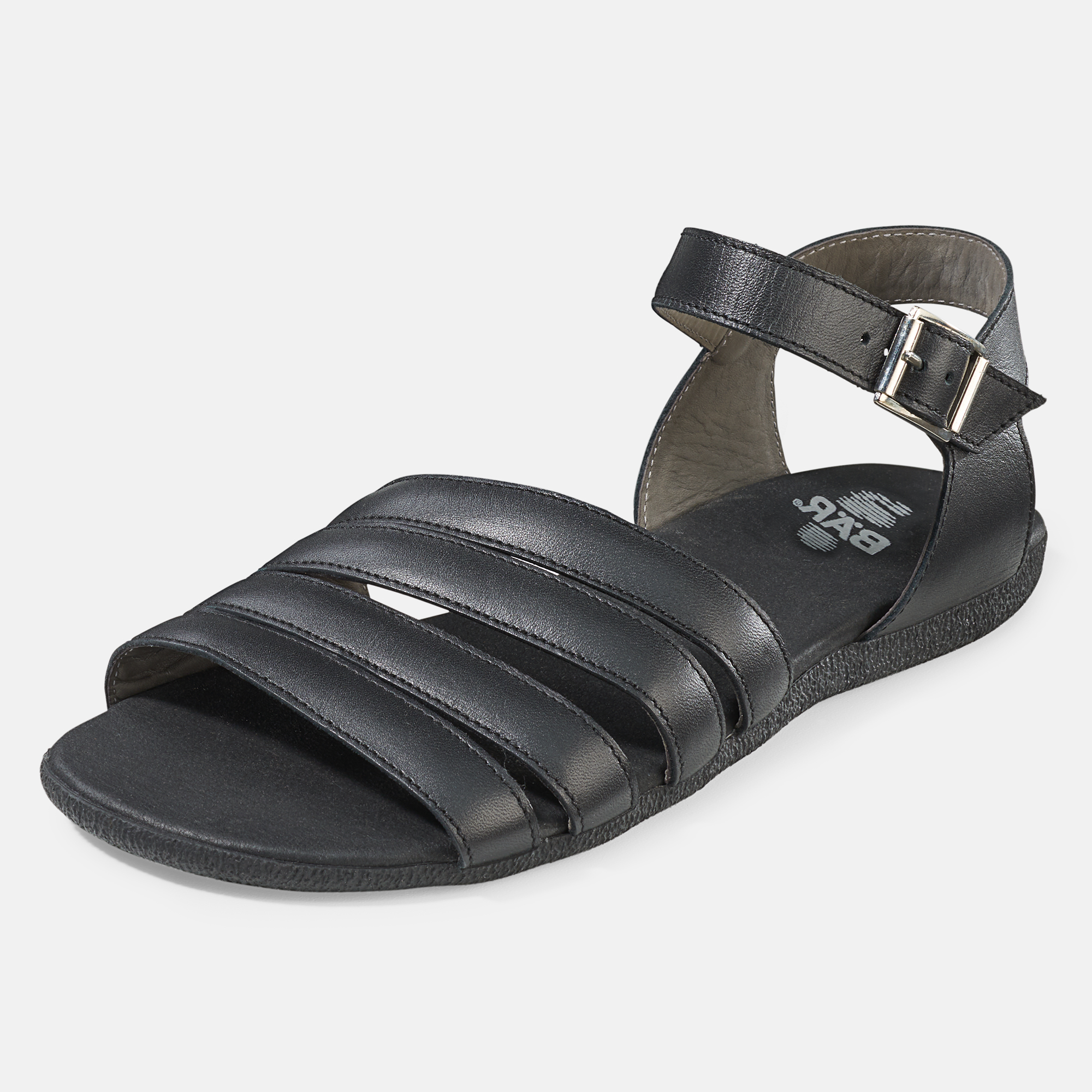 BÄR Schuhe Damenschuhe Sandaletten June schwarz Lammnappaleder Produktbild