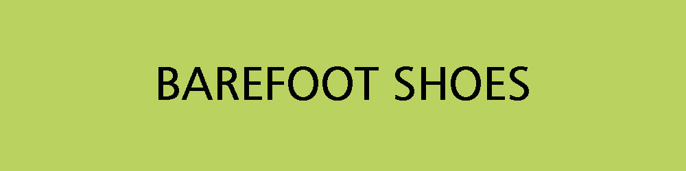 Barefoot Shoes Banner Image displaying the text 'Barefoot Shoes' on a green background