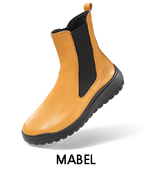 Brauner Chelsea-Stiefel mit schwarzem Elastikeinsatz für Damen