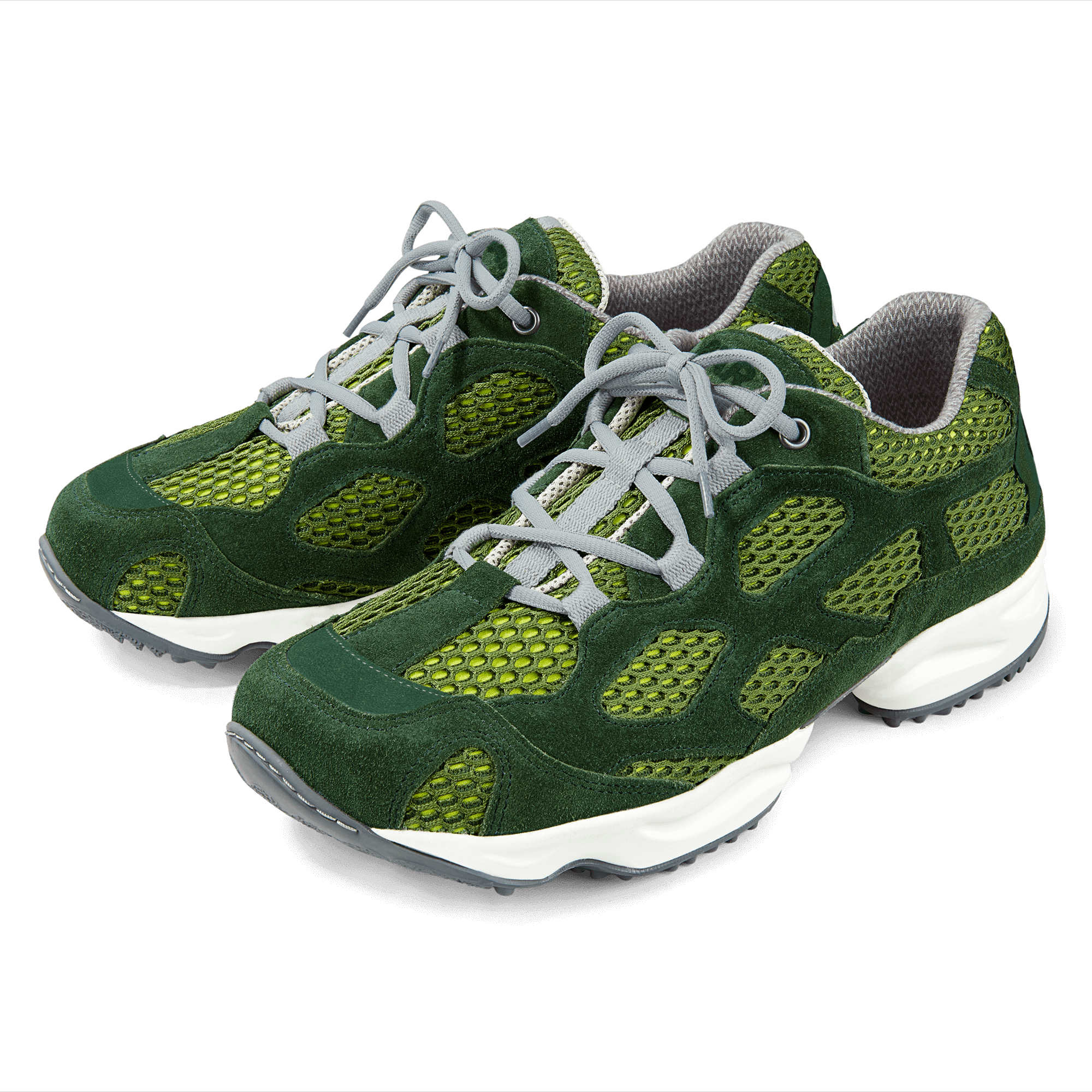 BÄR Schuhe Unisexschuhe High Performance 2.5 in oliv/gelb aus Mesh, Synthetisches Leder, Kalbveloursleder - Anlass: Laufschuhe (Hauptbild) BÄR Schuhe Unisexschuhe Laufschuhe High Performance 2.5 oliv/gelb Mesh, Synthetisches Leder, Kalbveloursleder Hauptbild