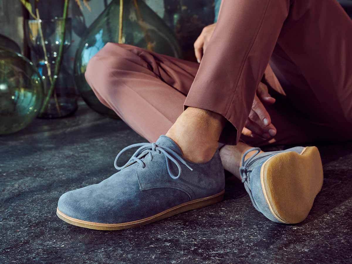 BÄR Schuhe Herrenschuhe Businessschuhe Clint jeans Rindveloursleder Emotionsbild