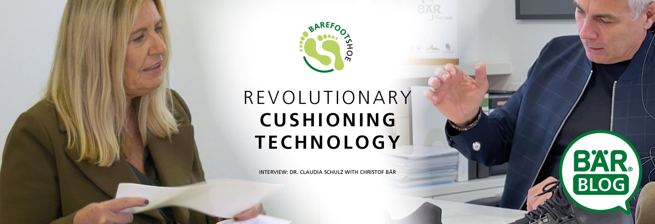 Interview on Revolutionary Cushioning Technology - BÄR Blog Dr. Claudia Schulz interviews Christof BÄR about revolutionary cushioning technology at BÄR Blog.