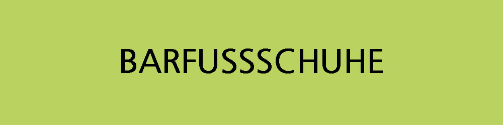 Grüner Hintergrund mit dem Text 'BARFUSSSCHUHE'